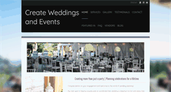 Desktop Screenshot of createweddingsandevents.com